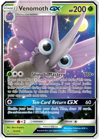 Venomoth-GX 12/214 Sun & Moon Unbroken Bonds