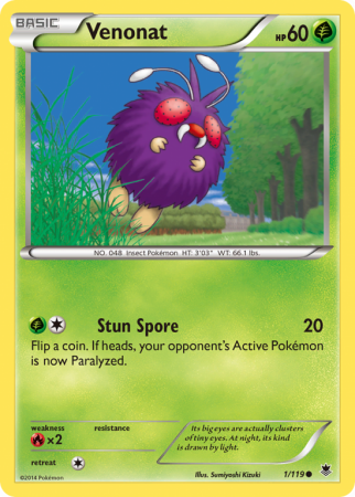 Venonat 1/119 XY Phantom Forces