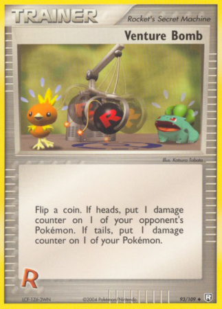 Venture Bomb 93/109 EX Team Rocket Returns