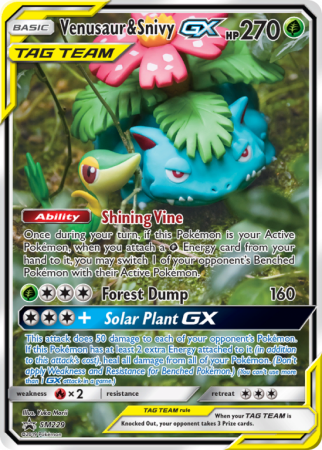 Venusaur & Snivy-GX SM229/156