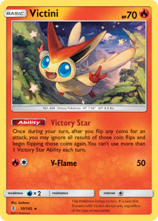 Victini 10/145 Sun & Moon Guardians Rising