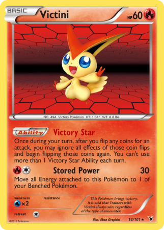 Victini 14/101 Black & White Noble Victories