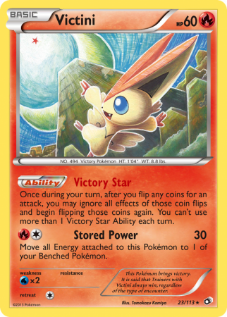Victini 23/113 Black & White Legendary Treasures