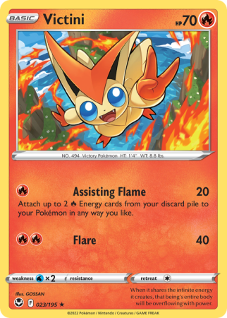 Victini 23/195 Sword & Shield Silver Tempest
