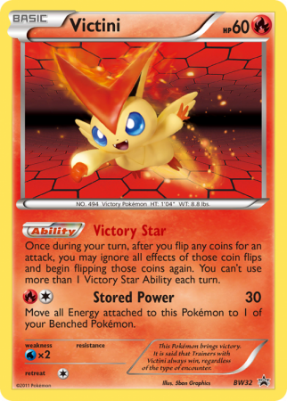 Victini BW32/101 Black & White BW Black Star Promos