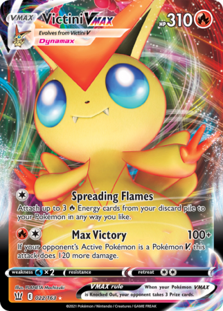 Victini VMAX 22/163 Sword & Shield Battle Styles