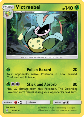 Victreebel 3/145 Sun & Moon Guardians Rising