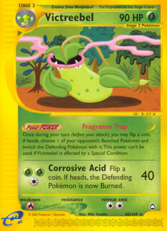 Victreebel 42/186 E-Card Aquapolis