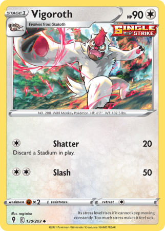 Vigoroth 130/203 Sword & Shield Evolving Skies