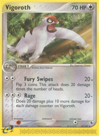 Vigoroth 47/109 EX Ruby & Sapphire