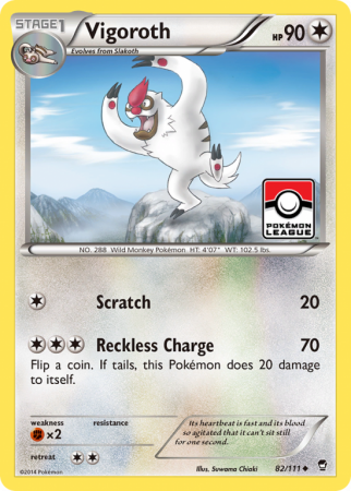 Vigoroth 82/111 XY Furious Fists