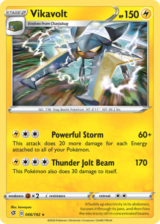 Vikavolt 66/192 Sword & Shield Rebel Clash