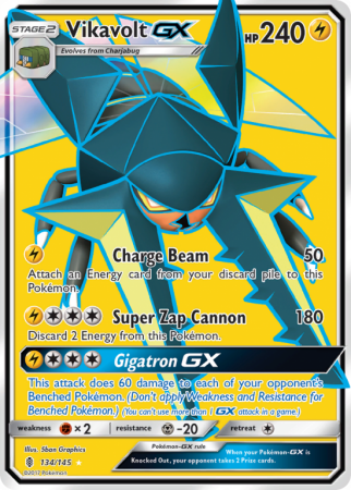 Vikavolt-GX 134/145 Sun & Moon Guardians Rising