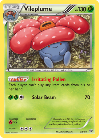 Vileplume 3/98 XY Ancient Origins