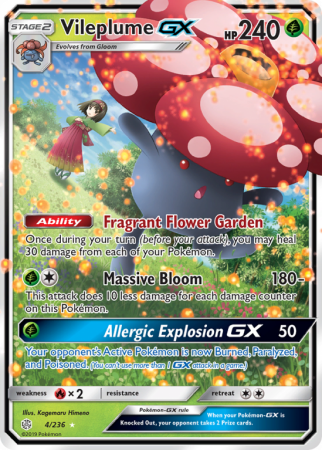 Vileplume-GX 4/236 Sun & Moon Cosmic Eclipse