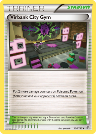 Virbank City Gym 126/135 Black & White Plasma Storm