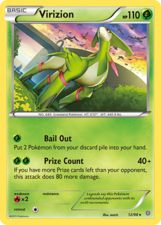 Virizion 12/98 XY Ancient Origins