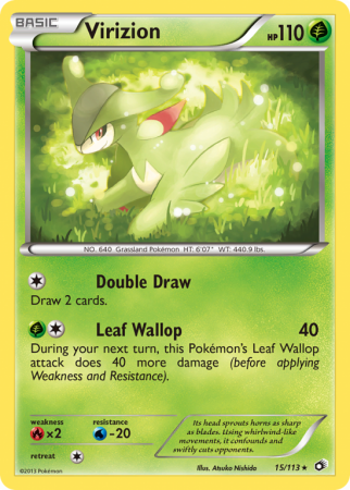 Virizion 15/113 Black & White Legendary Treasures