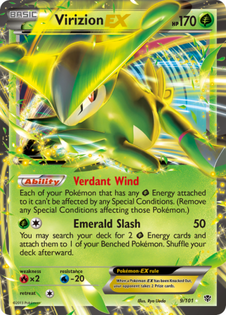 Virizion-EX 9/101 Black & White Plasma Blast
