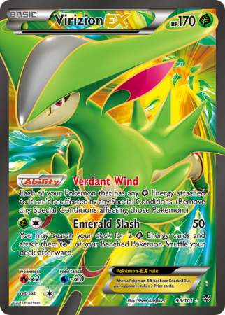 Virizion-EX 96/101 Black & White Plasma Blast