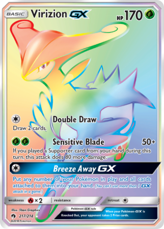 Virizion-GX 217/214 Sun & Moon Lost Thunder