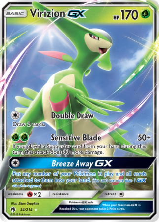 Virizion-GX 34/214 Sun & Moon Lost Thunder
