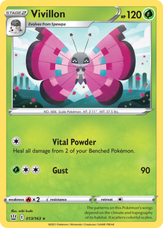 Vivillon 13/163 Sword & Shield Battle Styles