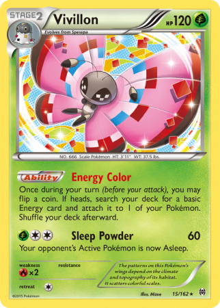 Vivillon 15/162 XY BREAKthrough