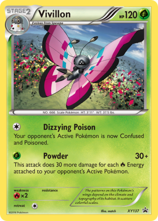 Vivillon XY137/183 XY XY Black Star Promos
