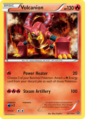 Volcanion 25/114 XY Steam Siege