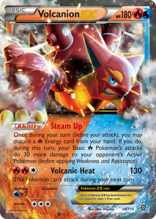 Volcanion-EX 26/114 XY Steam Siege