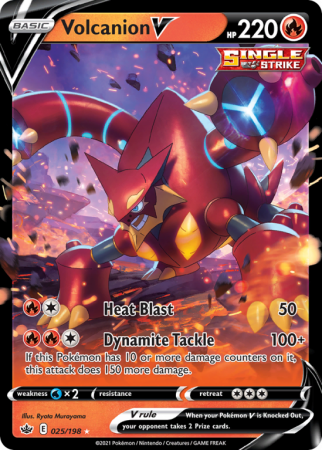 Volcanion V 25/198 Sword & Shield Chilling Reign