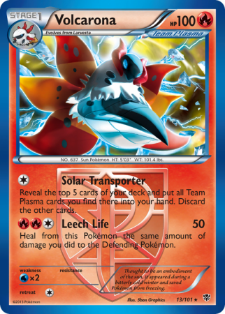 Volcarona 13/101 Black & White Plasma Blast