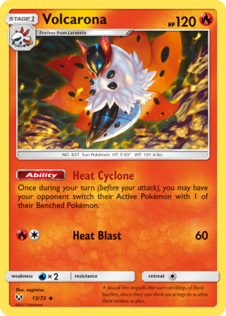 Volcarona 13/73 Sun & Moon Shining Legends