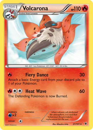 Volcarona 21/101 Black & White Noble Victories