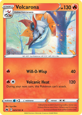 Volcarona 25/159 Sword & Shield Crown Zenith