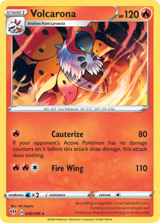Volcarona 30/189 Sword & Shield Darkness Ablaze