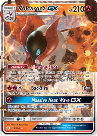 Volcarona-GX 35/236 Sun & Moon Cosmic Eclipse