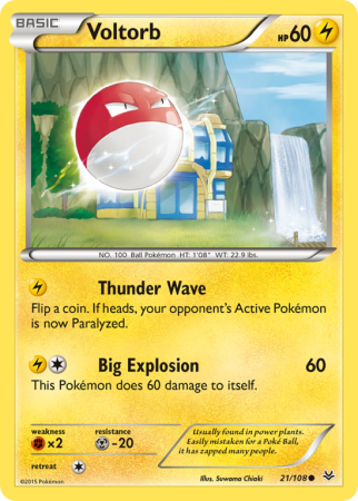 Voltorb 21/108 XY Roaring Skies