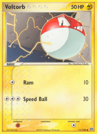 Voltorb 71/106 EX Emerald