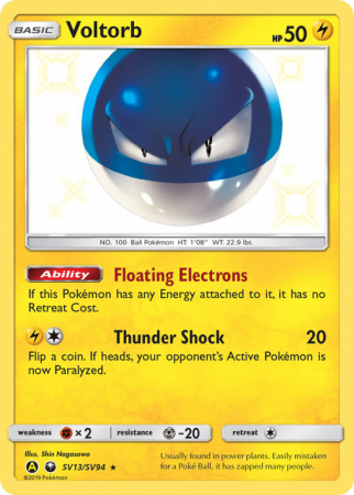 Voltorb SV13/94 Sun & Moon Shiny Vault