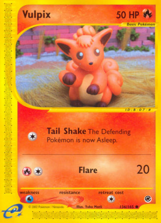 Vulpix 136/165 E-Card Expedition Base Set