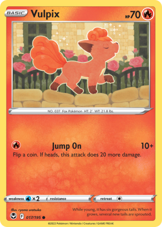 Vulpix 17/195 Sword & Shield Silver Tempest