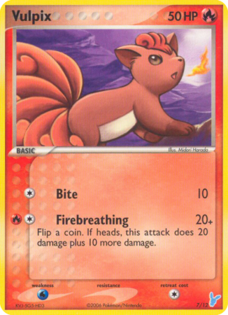 Vulpix 7/12 EX EX Trainer Kit 2 Minun