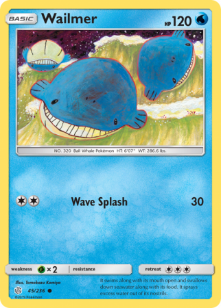 Wailmer 45/236 Sun & Moon Cosmic Eclipse