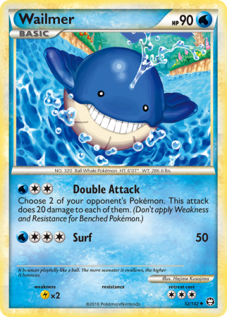 Wailmer 52/102 HeartGold & SoulSilver HS—Triumphant