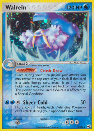 Walrein 15/101 EX Hidden Legends