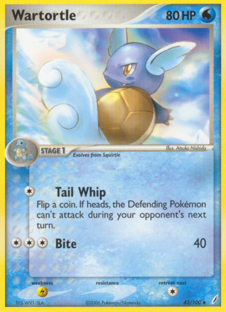 Wartortle 43/100 EX Crystal Guardians
