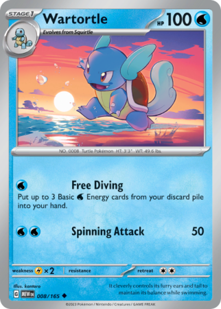Wartortle 8/165 Scarlet & Violet 151