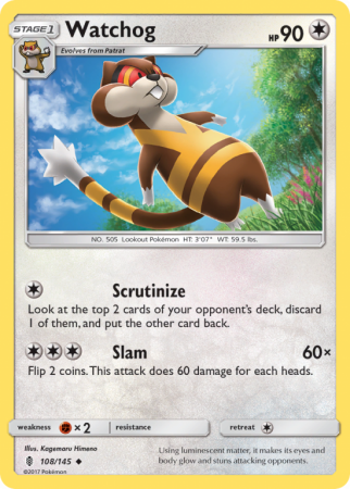 Watchog 108/145 Sun & Moon Guardians Rising